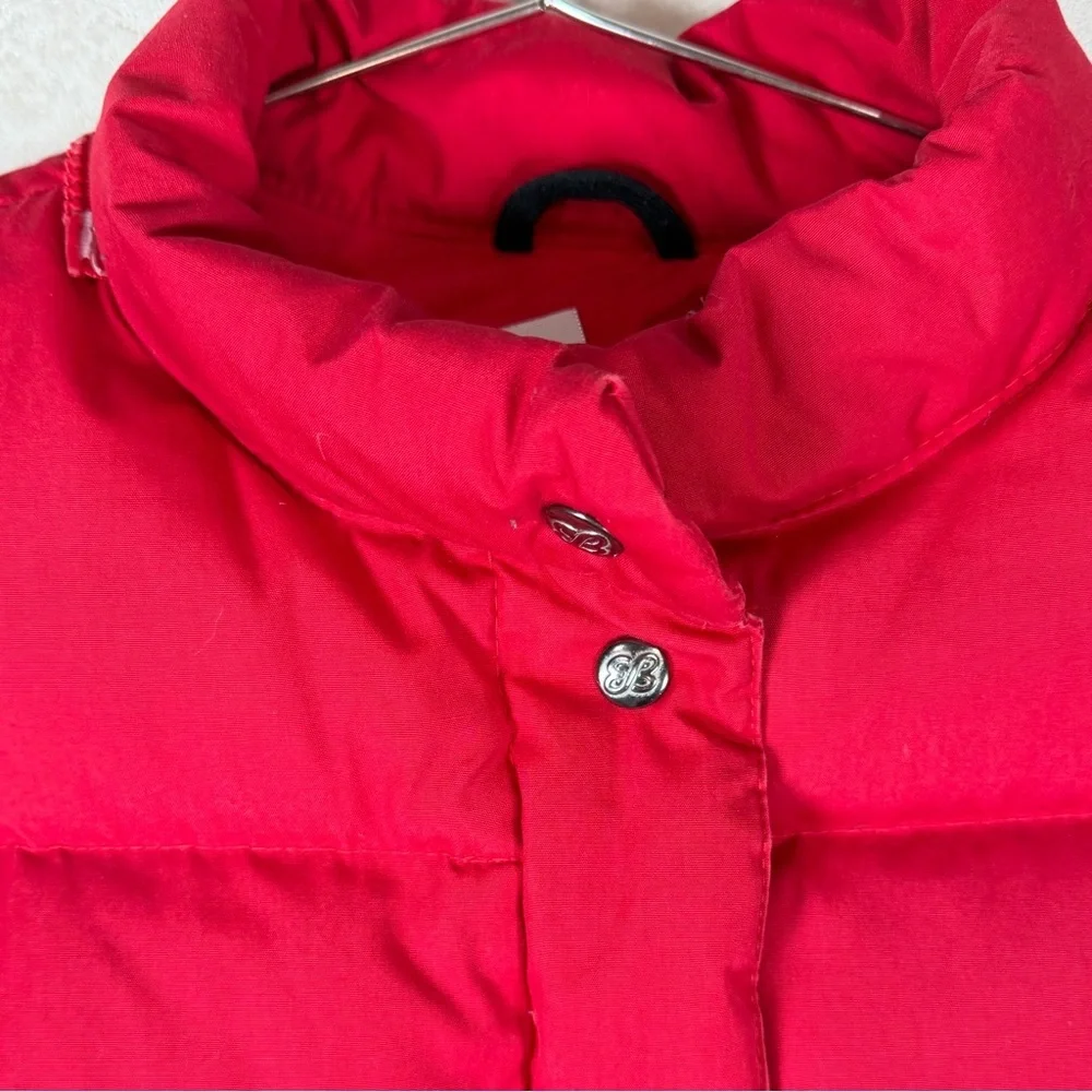 Vintage Eddie Bauer Made in USA 100% Goose Down Red Puffer Coat 90’s Y2K Outdoor